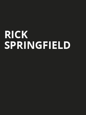Rick Springfield, Van Wezel Performing Arts Hall, Sarasota
